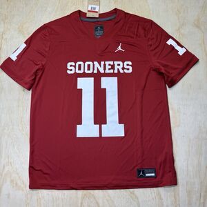 NEW Oklahoma Sooners Jordan Brand Home Jersey Maroon #11 Arnold LG